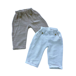 PANTALÓN DE LINO LISO