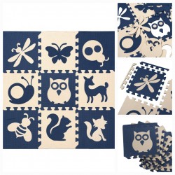 PISO ANIMALES AZUL Y TIZA